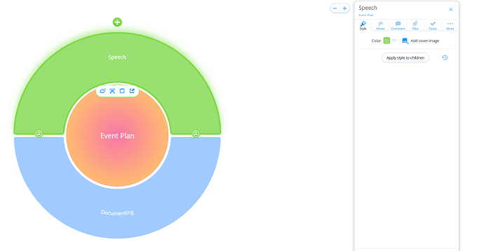 Adding segments to Ayoa Radial Map