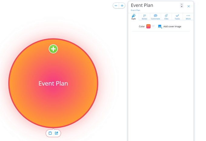 Start with a central idea in your Ayoa Radial Map