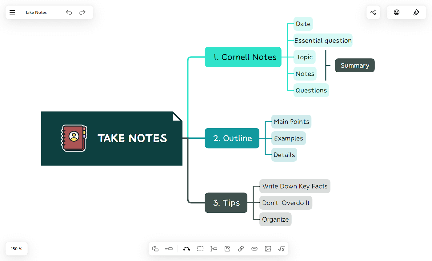 Xmind interface