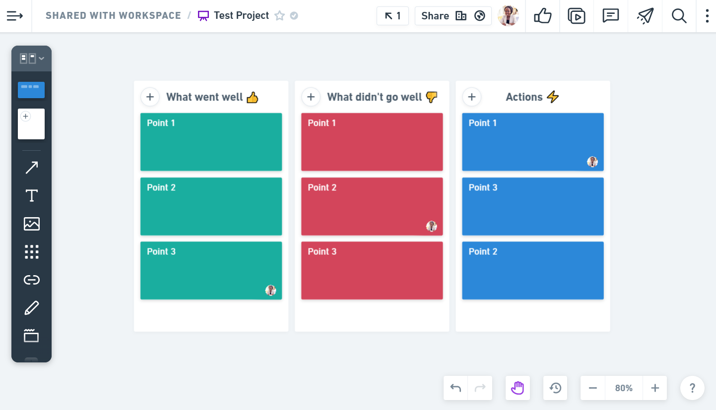 Whimsical's Kanban