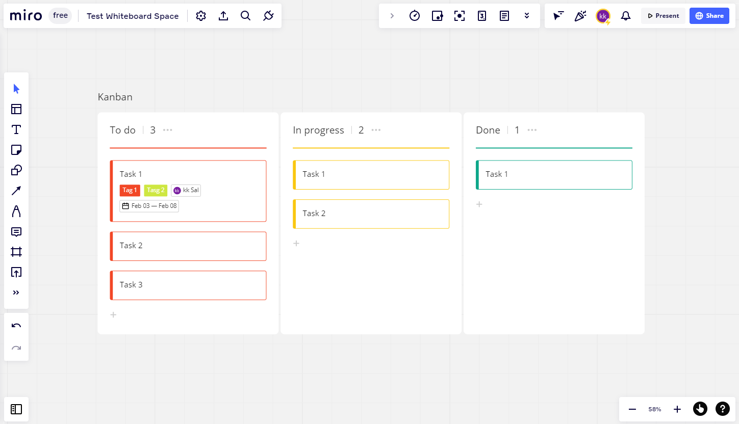 Miro's project management